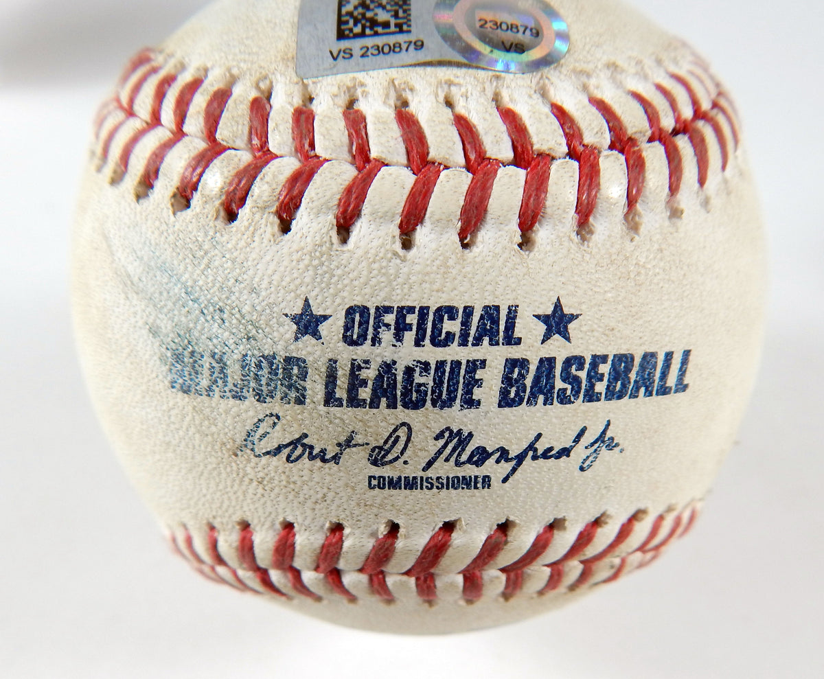 2023 Marlins Nationals Game Used Baseball Braxton Garrett Alex Call Fly Out 293 Pic2