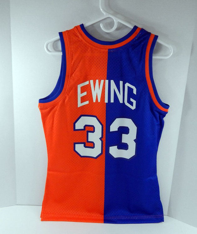 Mens New York Knicks Patrick Ewing #33 Blue Jersey HWC Mitchell & Ness NWT 35S Pic2