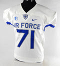 Air Force Falcons #71 Game Used White Jersey Name Plate Removed XL 020