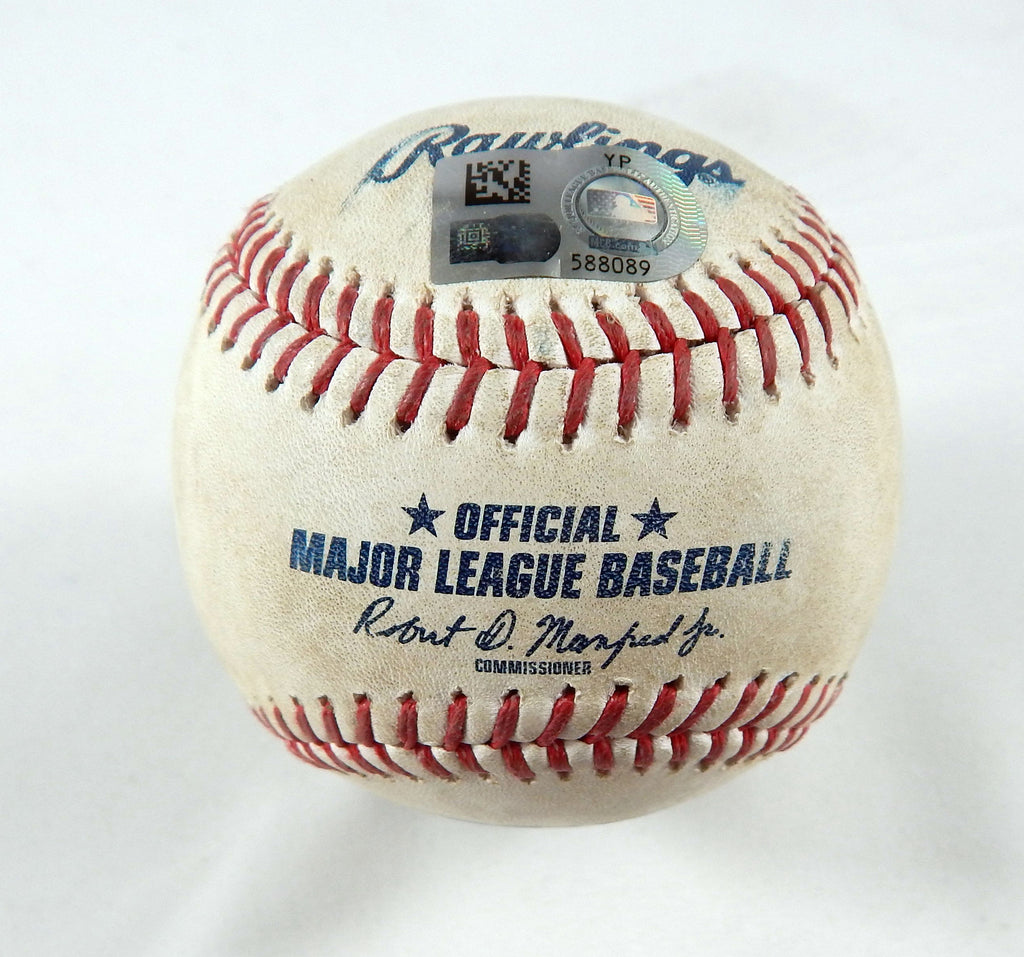 2023 Marlins Nationals Game Used Baseball Kyle Finnegan Josh Bell ROE 298