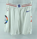 2024-25 Philadelphia 76ers Ricky Council IV #14 Game Used White Shorts City L 2