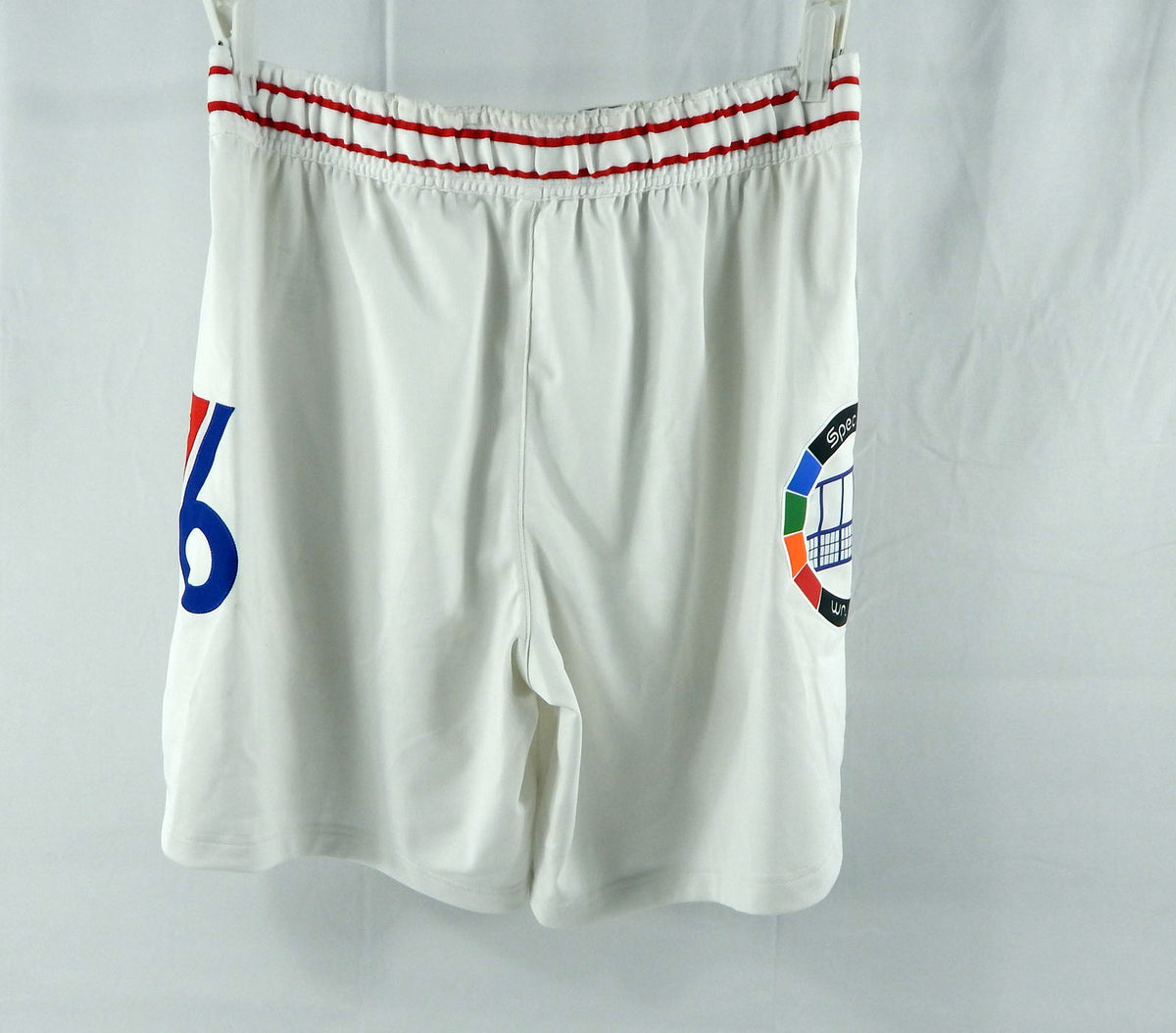 2024-25 Philadelphia 76ers Ricky Council IV #14 Game Used White Shorts City L 2 Pic2