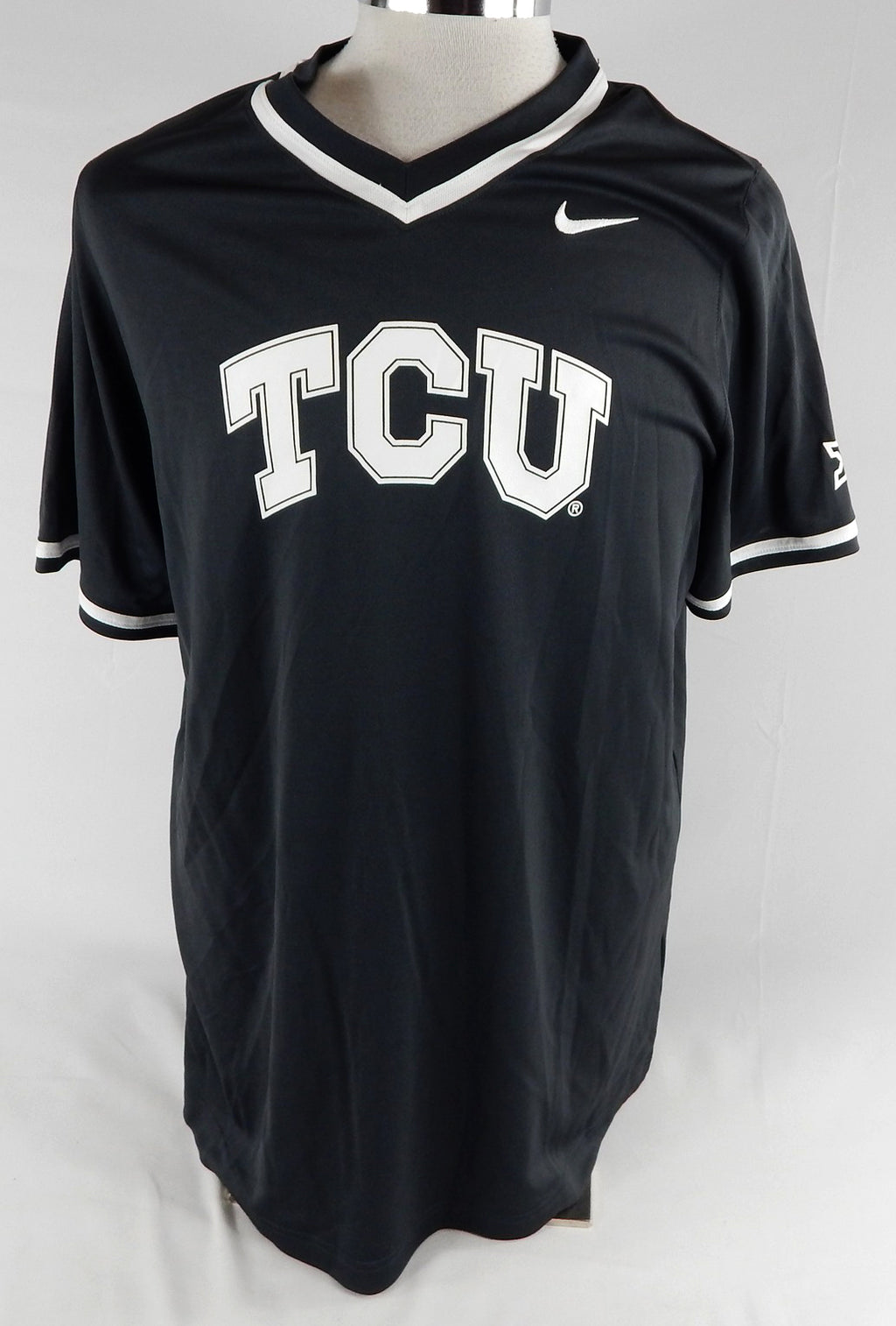 2020 Texas Christian TCU Frogs #57 Game Issued Grey Practice Jersey Baseball 87