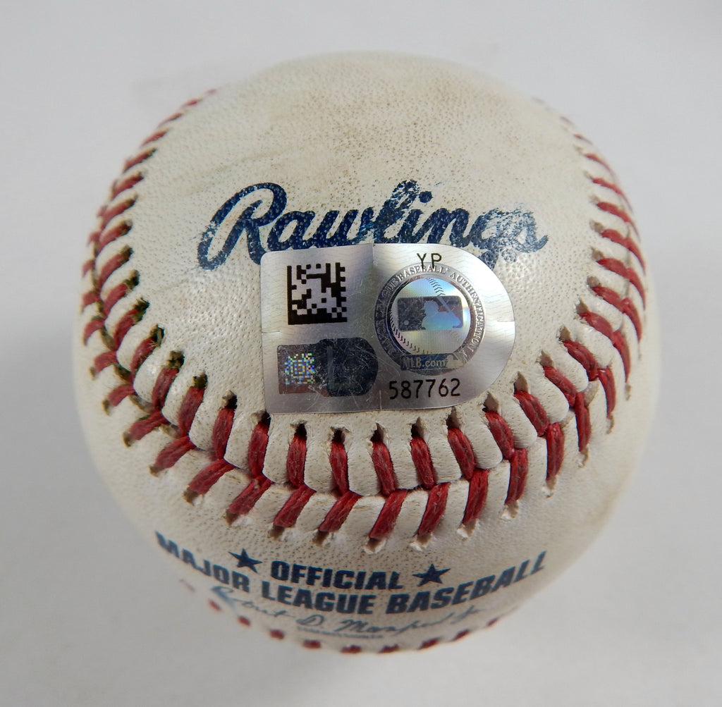 2023 Marlins Nationals Game Used Baseball Kyle Finnegan Jazz Chisholm Jr. Steals Pic2