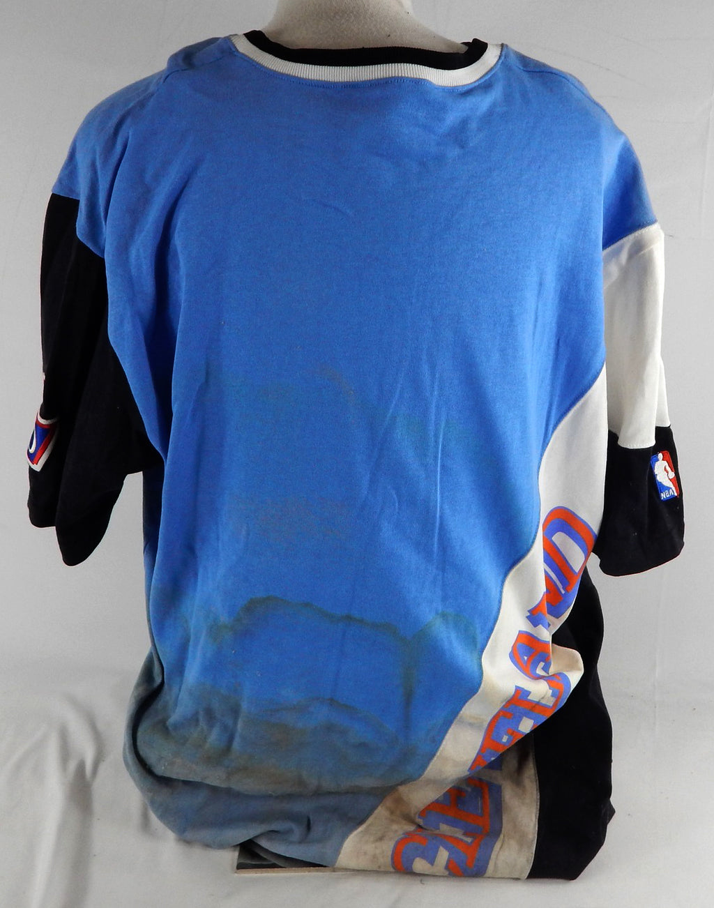 1996-97 Cleveland Cavaliers Game Issued Blue Shooting Shirt 50th Patch XXL DP01 Pic2