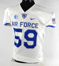 Air Force Falcons #59 Game Used White Jersey Name Plate Removed XL 022