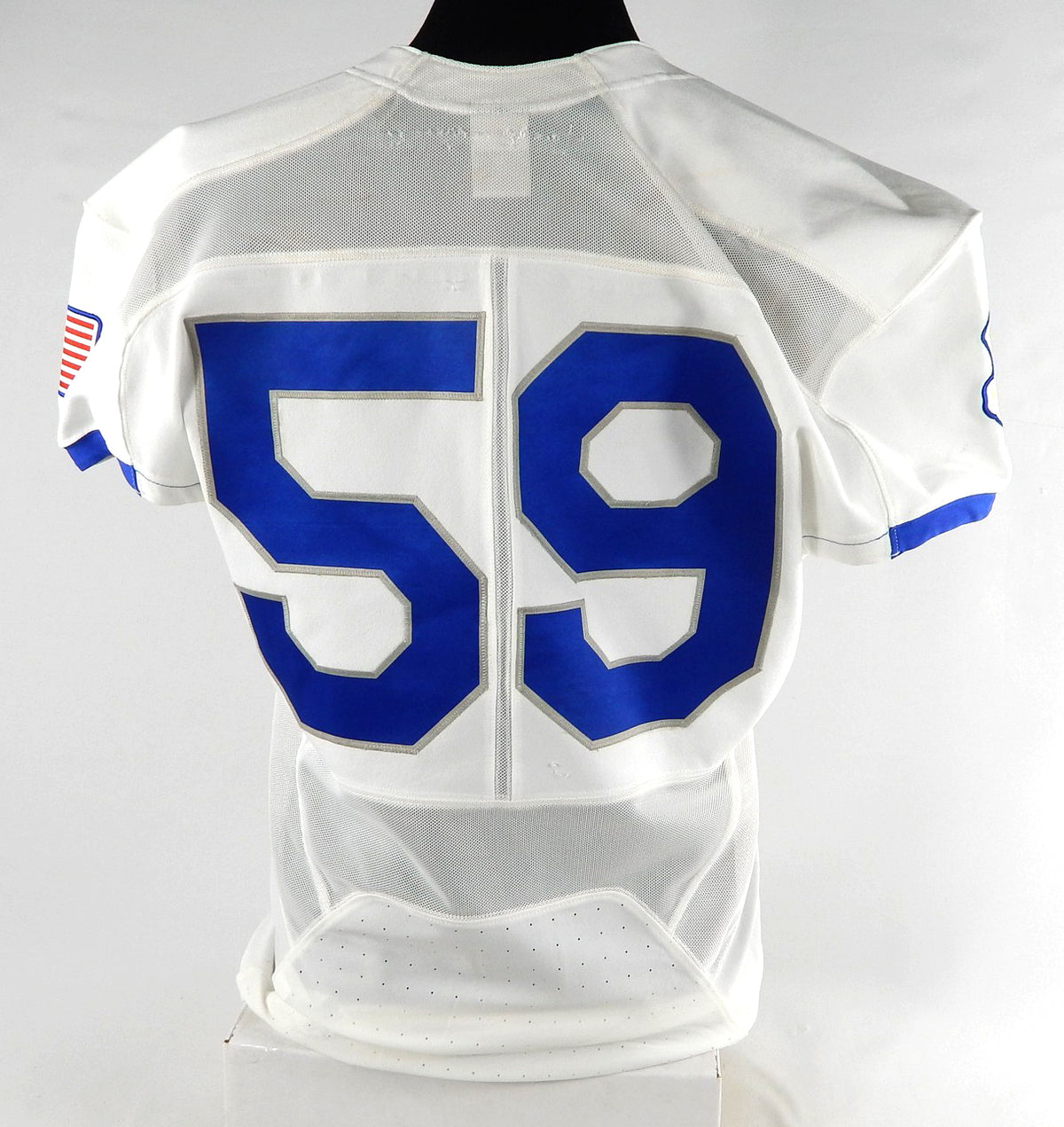 Air Force Falcons #59 Game Used White Jersey Name Plate Removed XL 022 Pic2