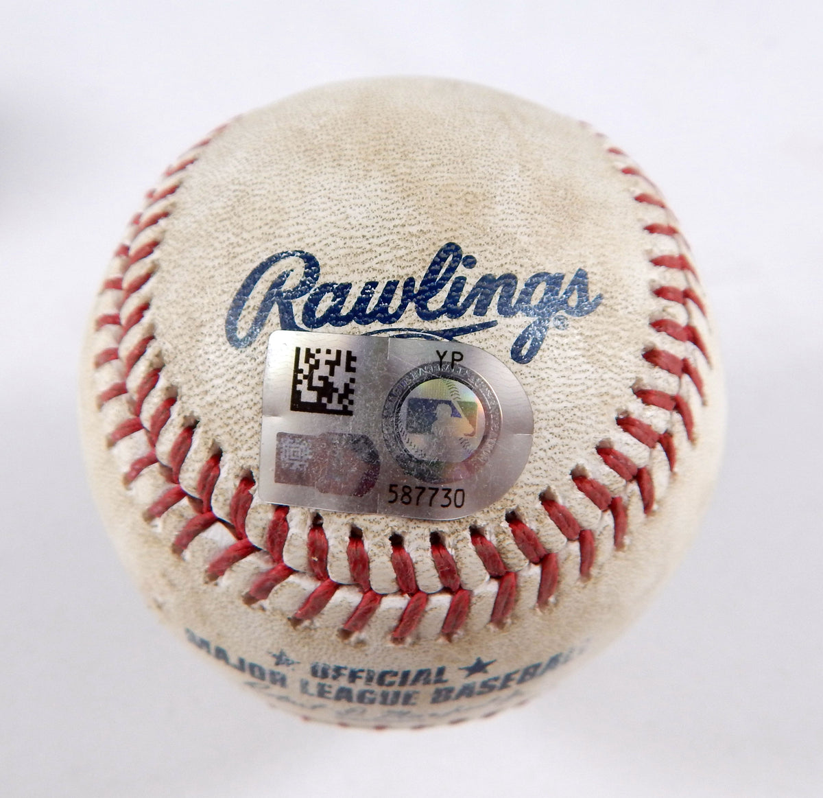 2023 Marlins Nationals Game Used Baseball Johnny Cueto Riley Adams RBI Double 2 Pic2
