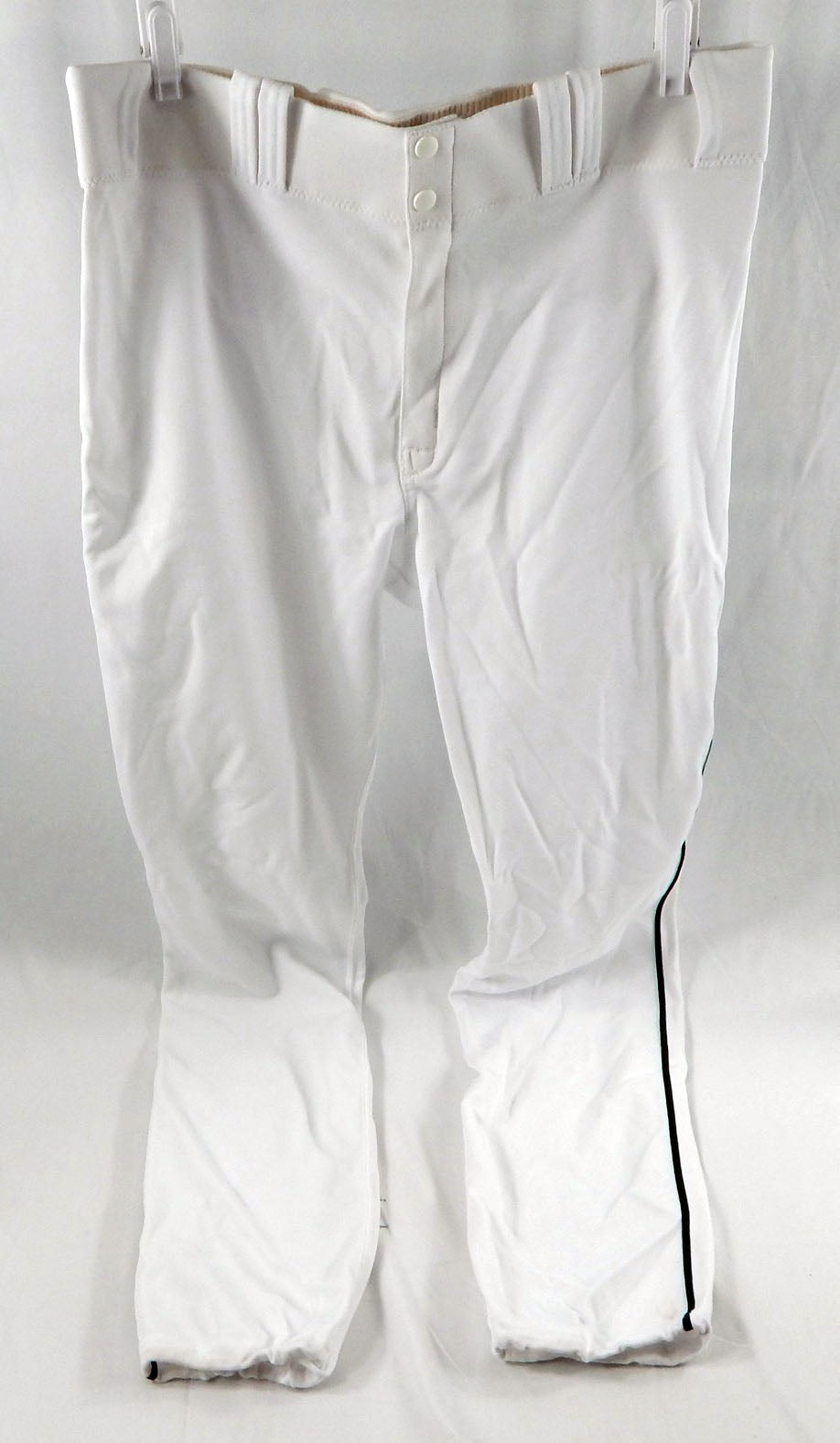 2012 Miami Marlins Greg Dobbs #10 Game Used White Baseball Pants 38-48 DP113618