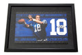 Peyton Manning Sigend Autographed UDA Jersey Number Display UDA COA Colts 00838