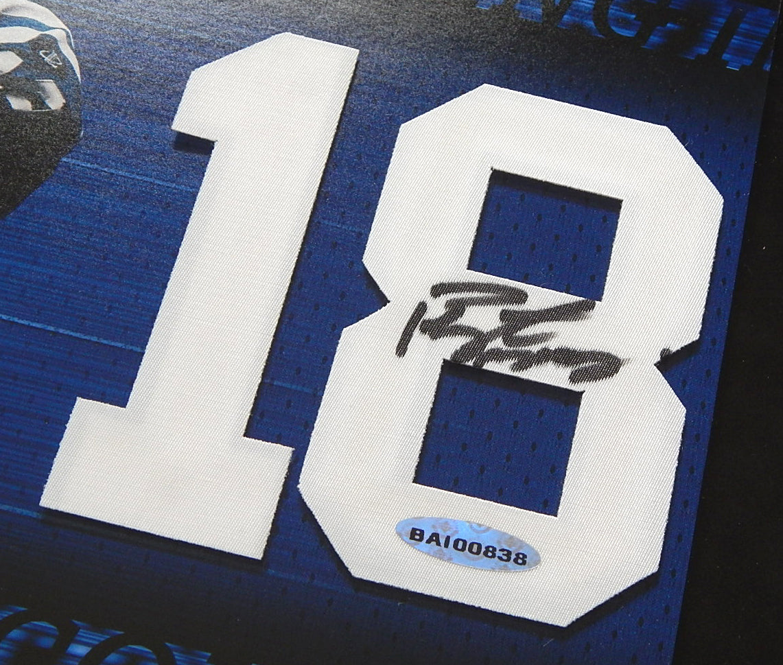 Peyton Manning Sigend Autographed UDA Jersey Number Display UDA COA Colts 00838 Pic2