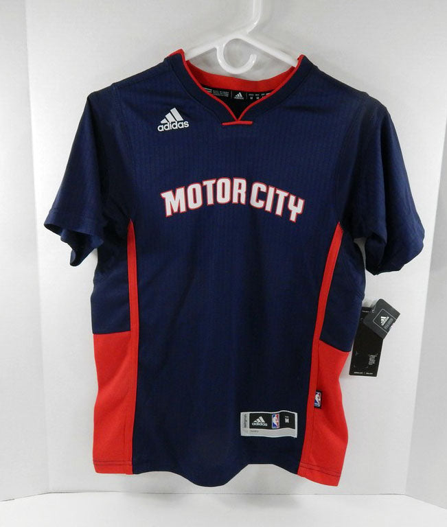 2014-15 Youth Detroit Pistons Blank Swingman Navy Jersey Adidas NWT 39S