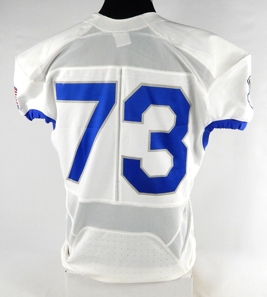 Air Force Falcons #73 Game Used White Jersey Name Plate Removed XL 024 Pic2