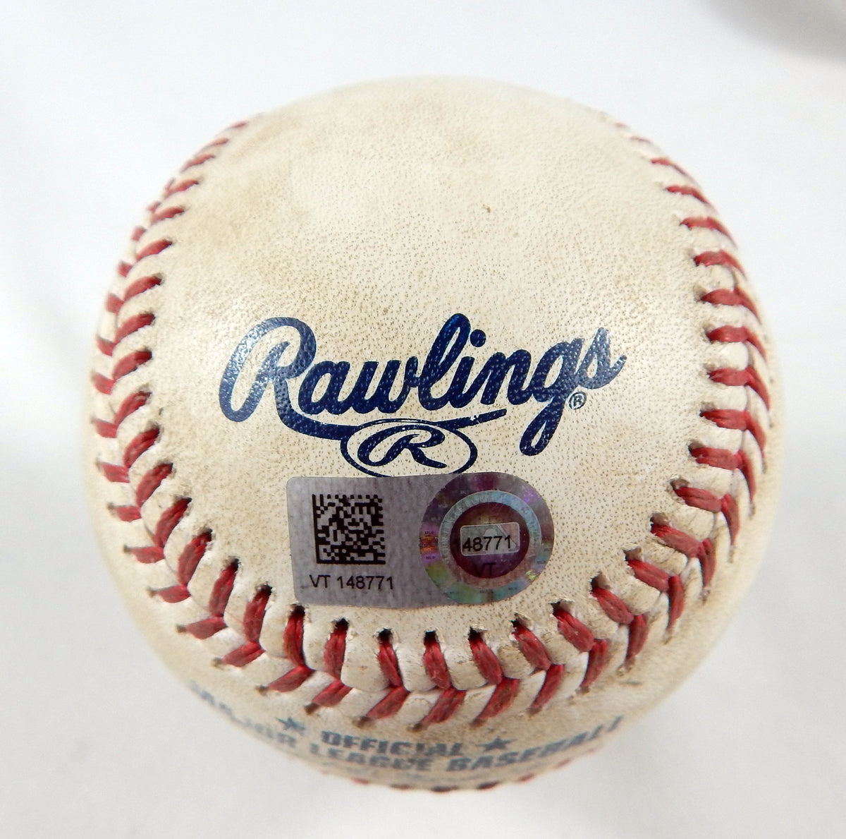 2023 Marlins Nationals Game Used Baseball Andrew Nardi Joey Meneses Strike Out 0 Pic2