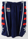 2000s Team USA Basketball Game Issued Blue Shorts M 685