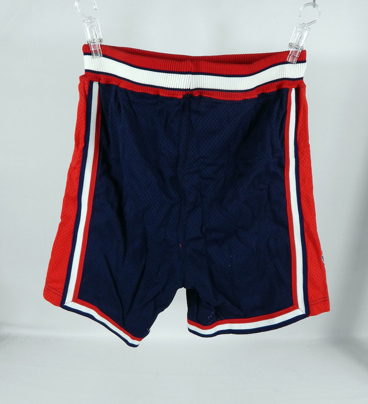1994-95 USA Basketball Game Issued Navy Red Shorts 36 DP72279 Pic2