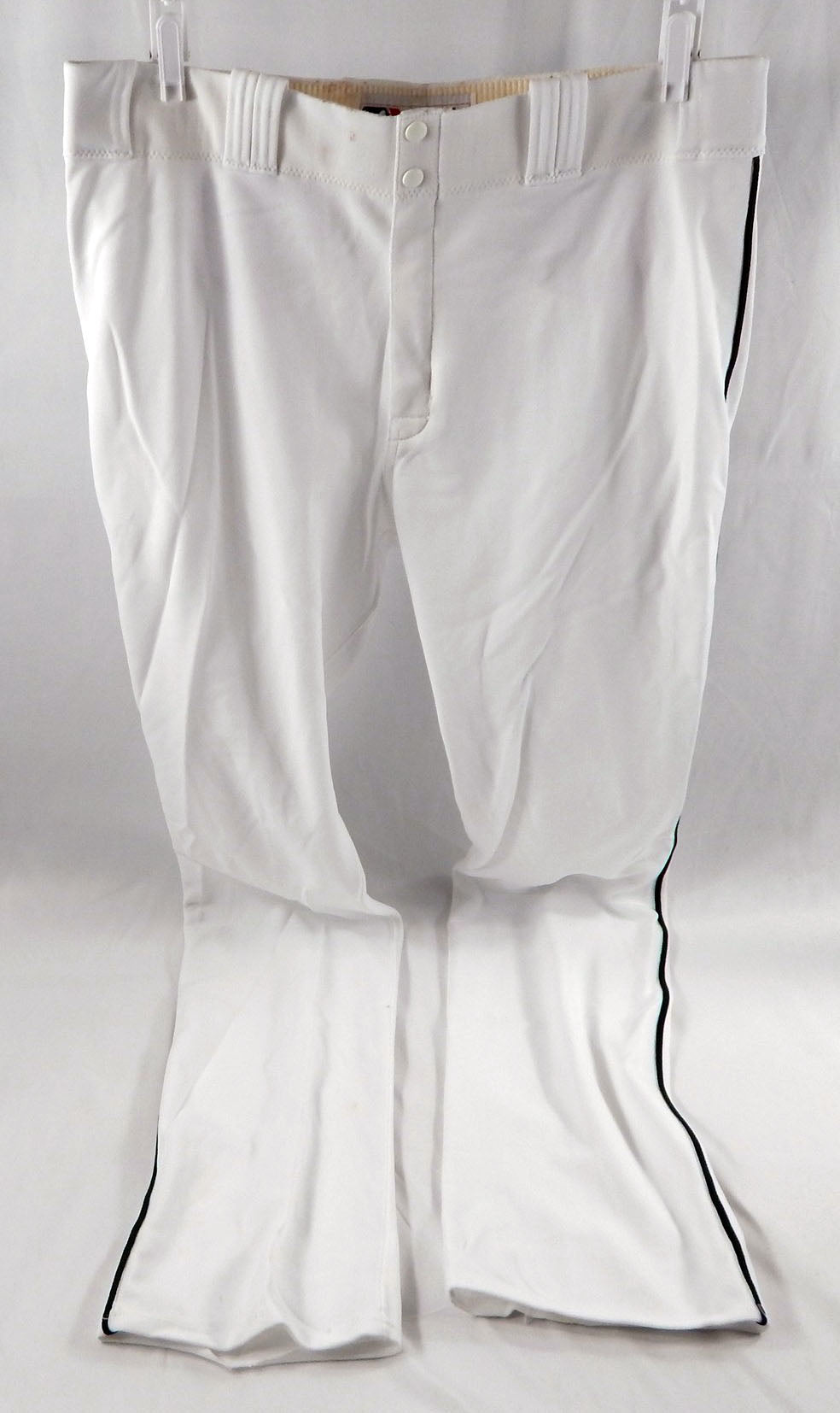 2013 Miami Marlins Arquimedes Caminero #49 Game Used White Baseball Pants 40