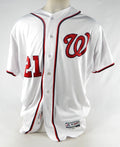 2019 Washington Nationals Tanner Rainey #21 Game Issued Pos Used White Jersey 1