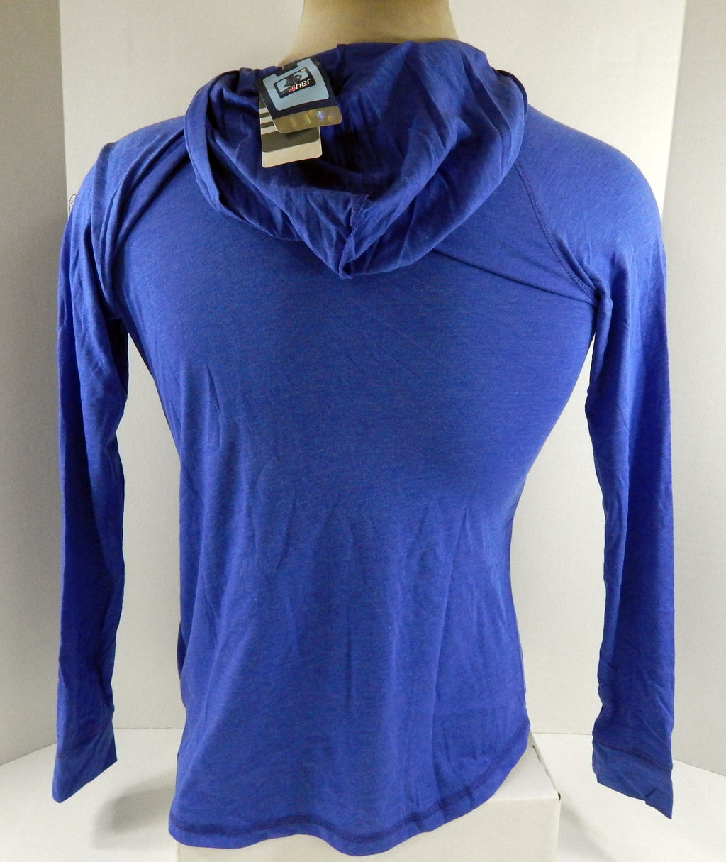 2013 Ladies Detroit Pistons Auth Blue Hooded Shirt Basketball Adidas NWT L 7S Pic2