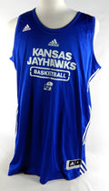 2016-17 Kansas Jayhawks Game Issued Blue and Grey Reversible Practice Jersey 2