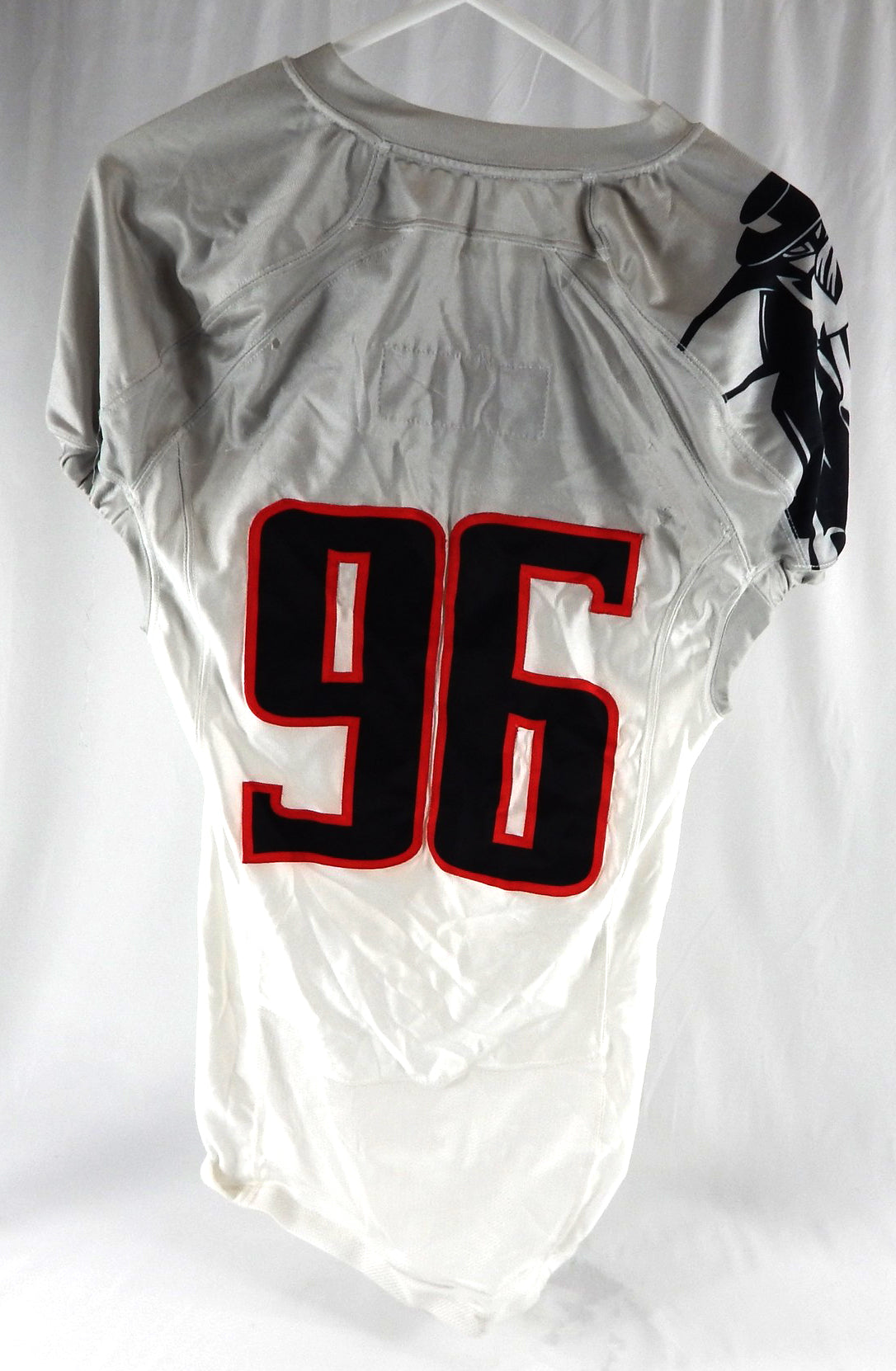 2014 Texas Tech Red Raiders #96 Game Used White Jersey Football NP Rem 44 142 Pic2