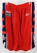 2000s Team USA Basketball Game Issued Red Shorts L 689