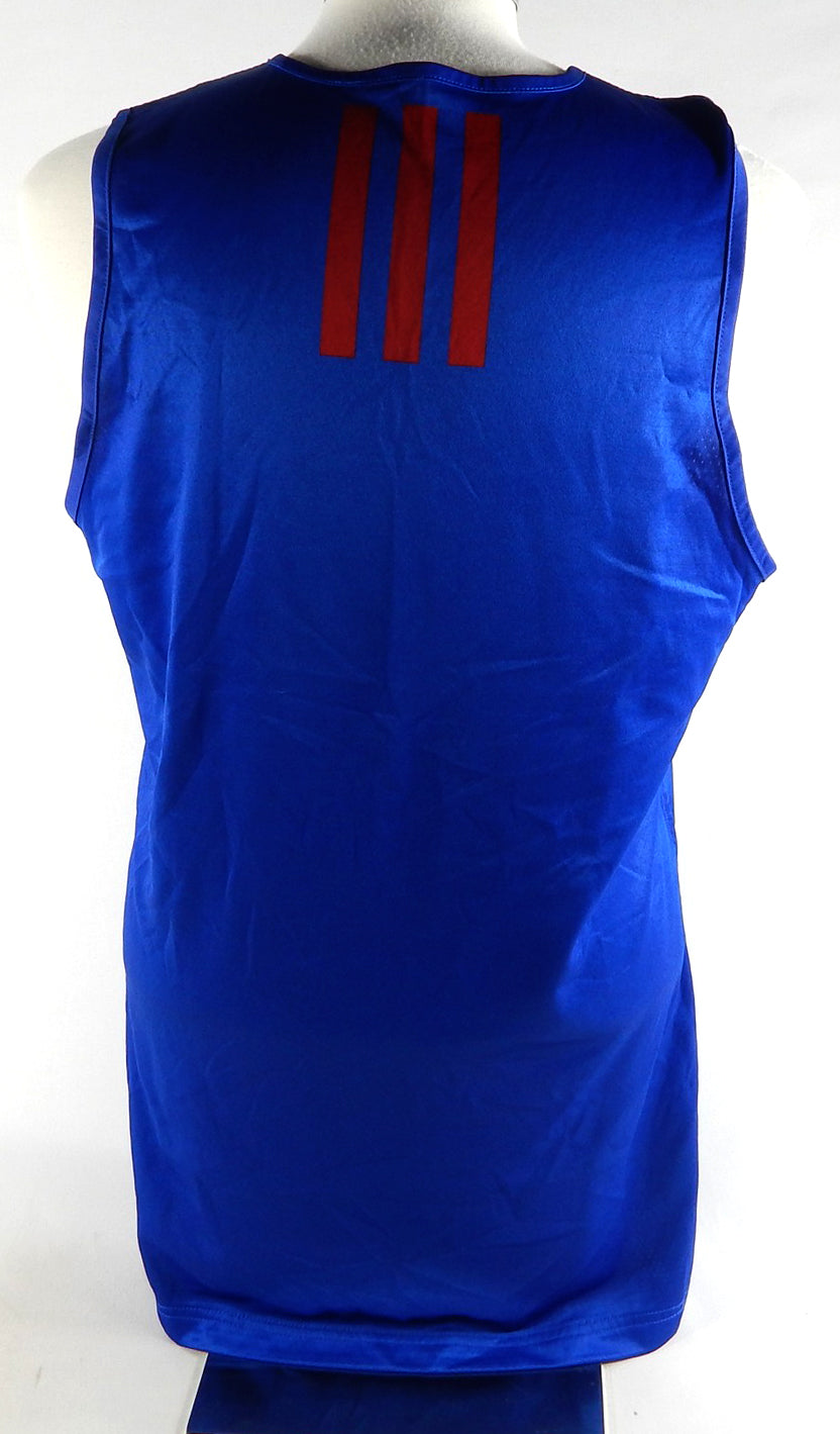 2023-24 Kansas Jayhawks Game Issued Blue Practice Jersey Basketball XL 003 Pic2