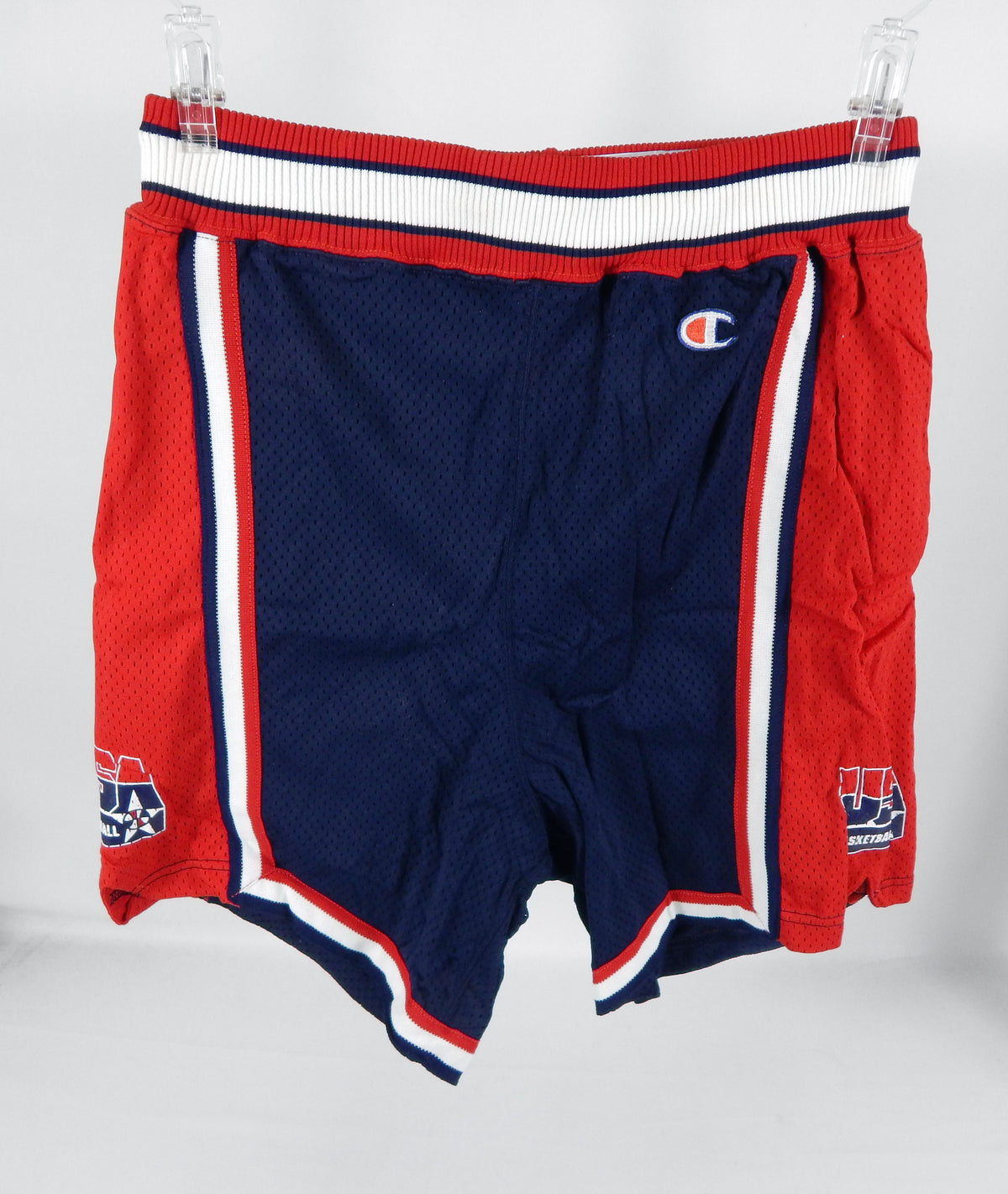 1994-95 USA Basketball Game Issued Navy Red Shorts 36 DP72284