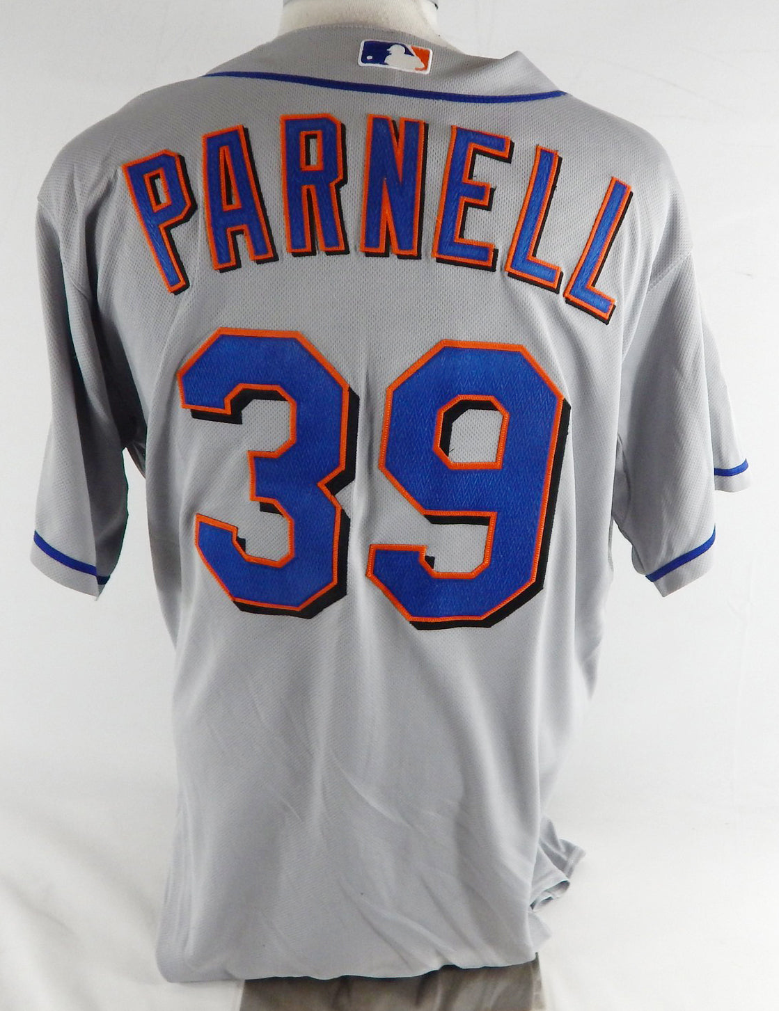 2010 New York Mets Bobby Parnell #39 Game Used Grey Jersey 9/26/10 48 906 Pic2