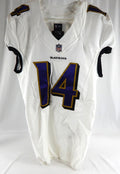 2016 Baltimore Ravens Griff Whalen #14 Game Issued White Jersey 40 741