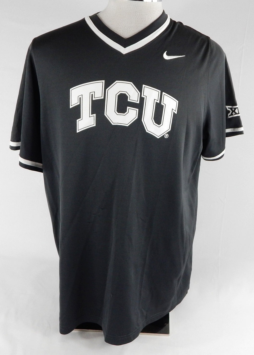 2020 Texas Christian TCU Frogs #37 Game Issued Grey Practice Jersey Baseball 93