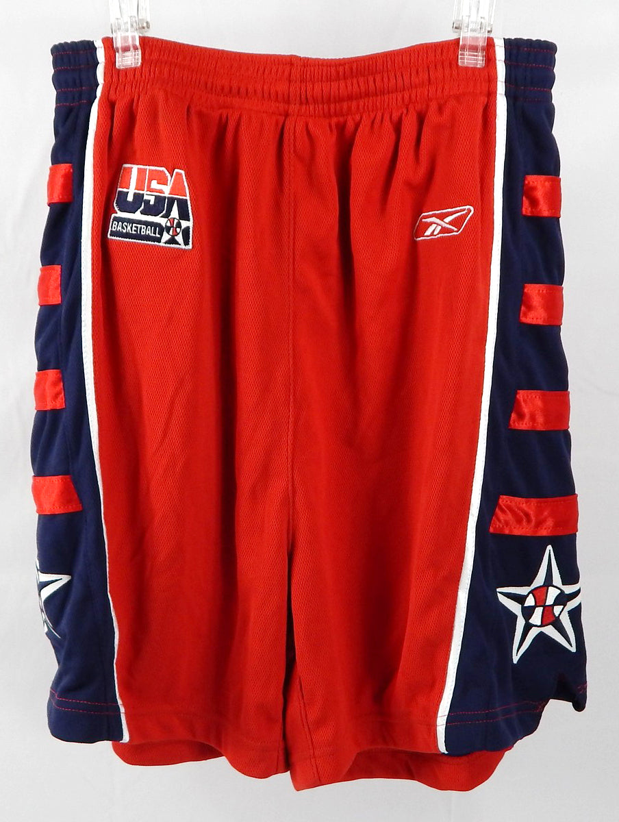2000s Team USA Basketball Game Issued Red Shorts L 691