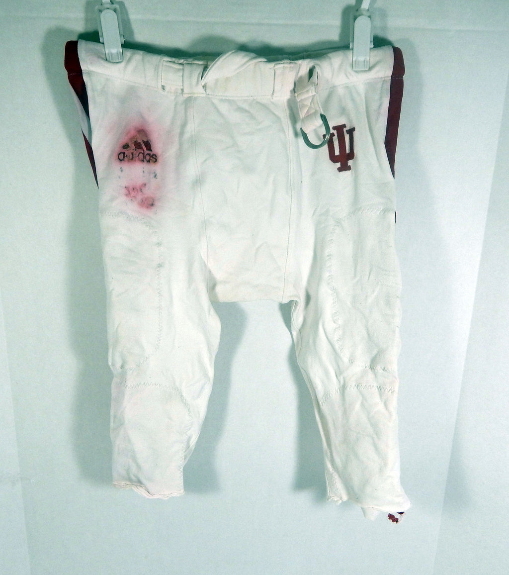 Indiana Hoosiers #21 Game Used White Pants 2XL DP62423