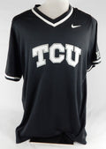 2020 Texas Christian TCU Frogs #54 Game Issued Grey Practice Jersey Baseball 94