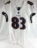 2021 Baltimore Ravens Tony Poljan #83 Game Issued White Jersey 42 742