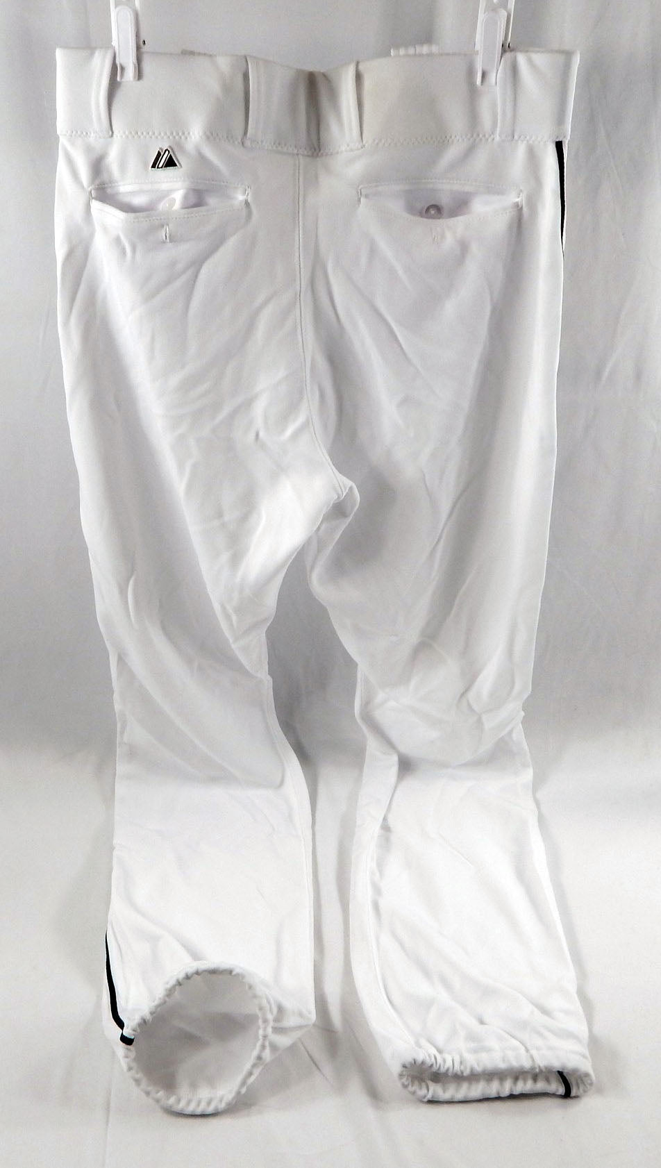 2014 Miami Marlins Greg Dobbs #29 Game Used White Baseball Pants 35-42 DP113627 Pic2