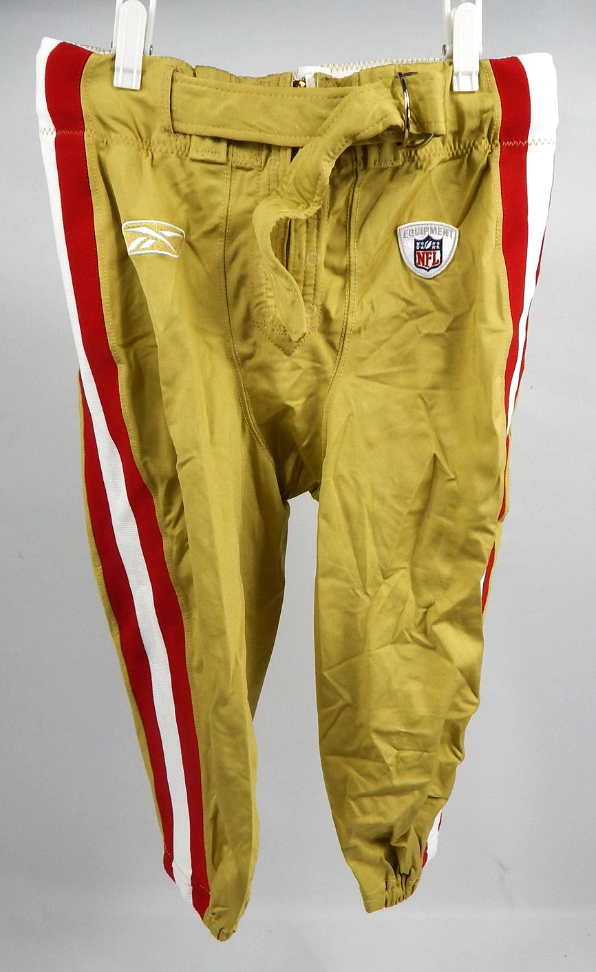 2009 San Francisco 49ers Game Issued Gold Pants 36 136