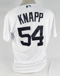 2023 Detroit Tigers Andrew Knapp #54 Game Issued White Jersey El Tigres 44 3