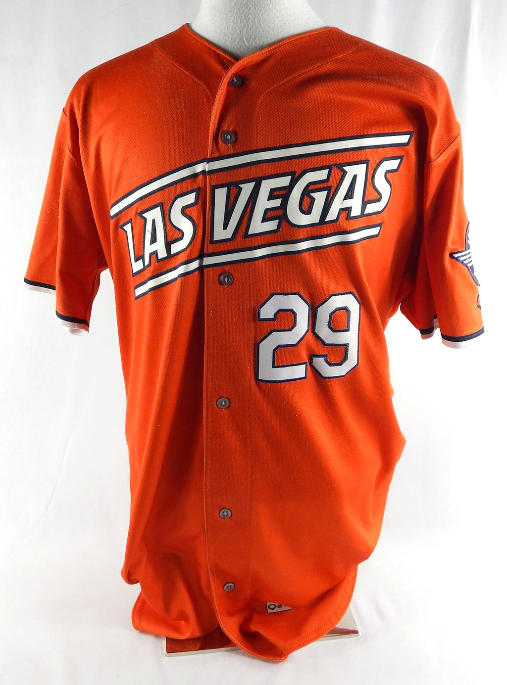 2024 Las Vegas Aviators Carlos Perez #29 Game Used Orange Jersey 46 233