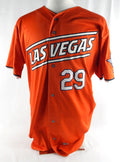 2024 Las Vegas Aviators Carlos Perez #29 Game Used Orange Jersey 46 233