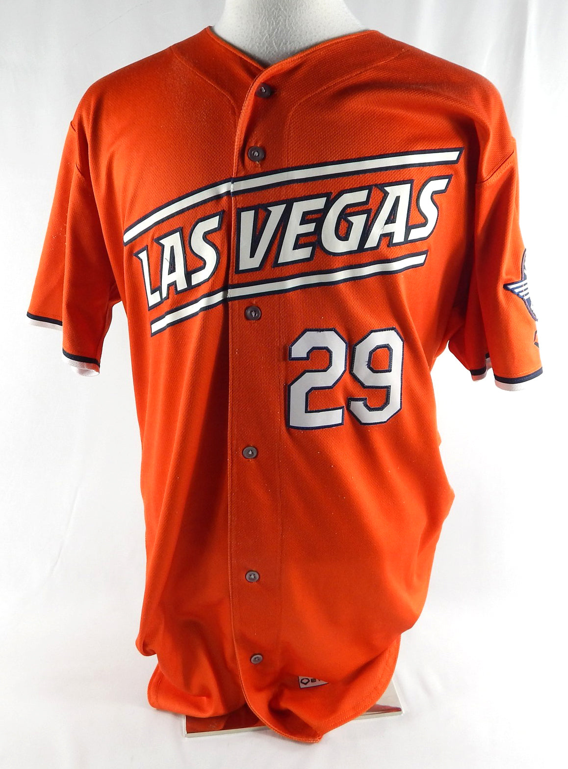 2024 Las Vegas Aviators Carlos Perez #29 Game Used Orange Jersey 46 233