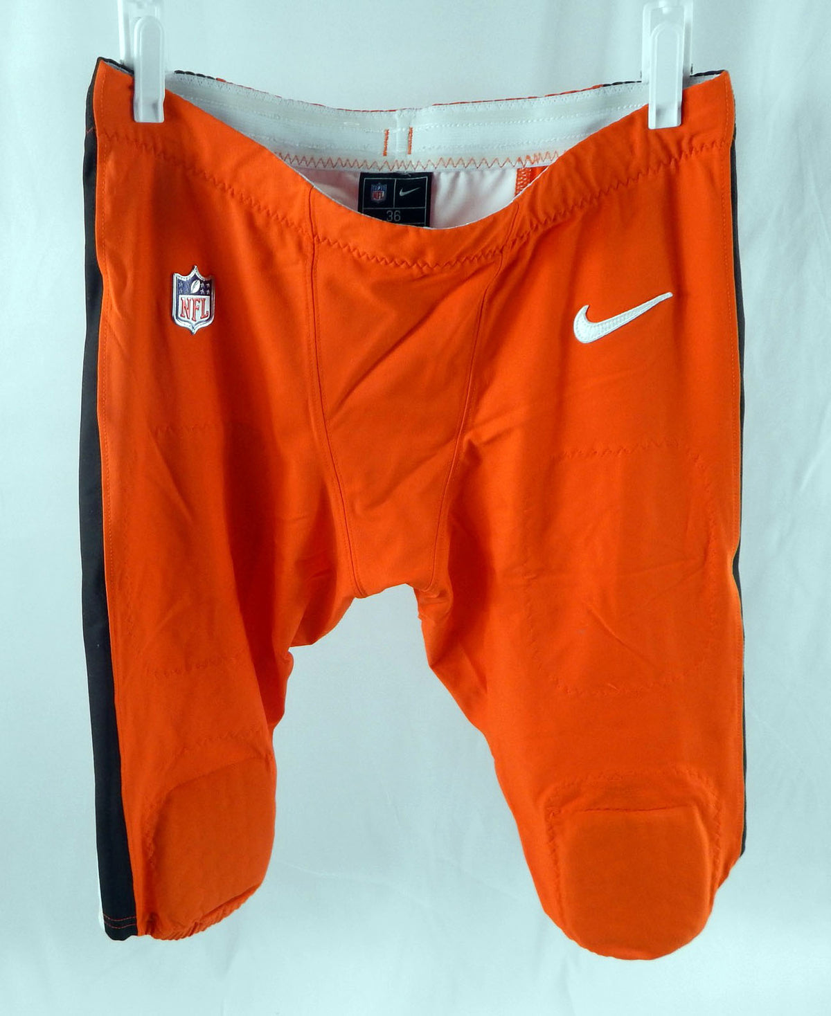 2025 Cleveland Browns Devin Bush #30 Game Used Orange Football Pants 36 P113628