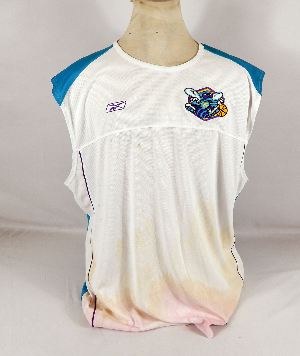 2000s New Orleans Hornets Game Issued White Tank Top Shirt 3XLT DP72338