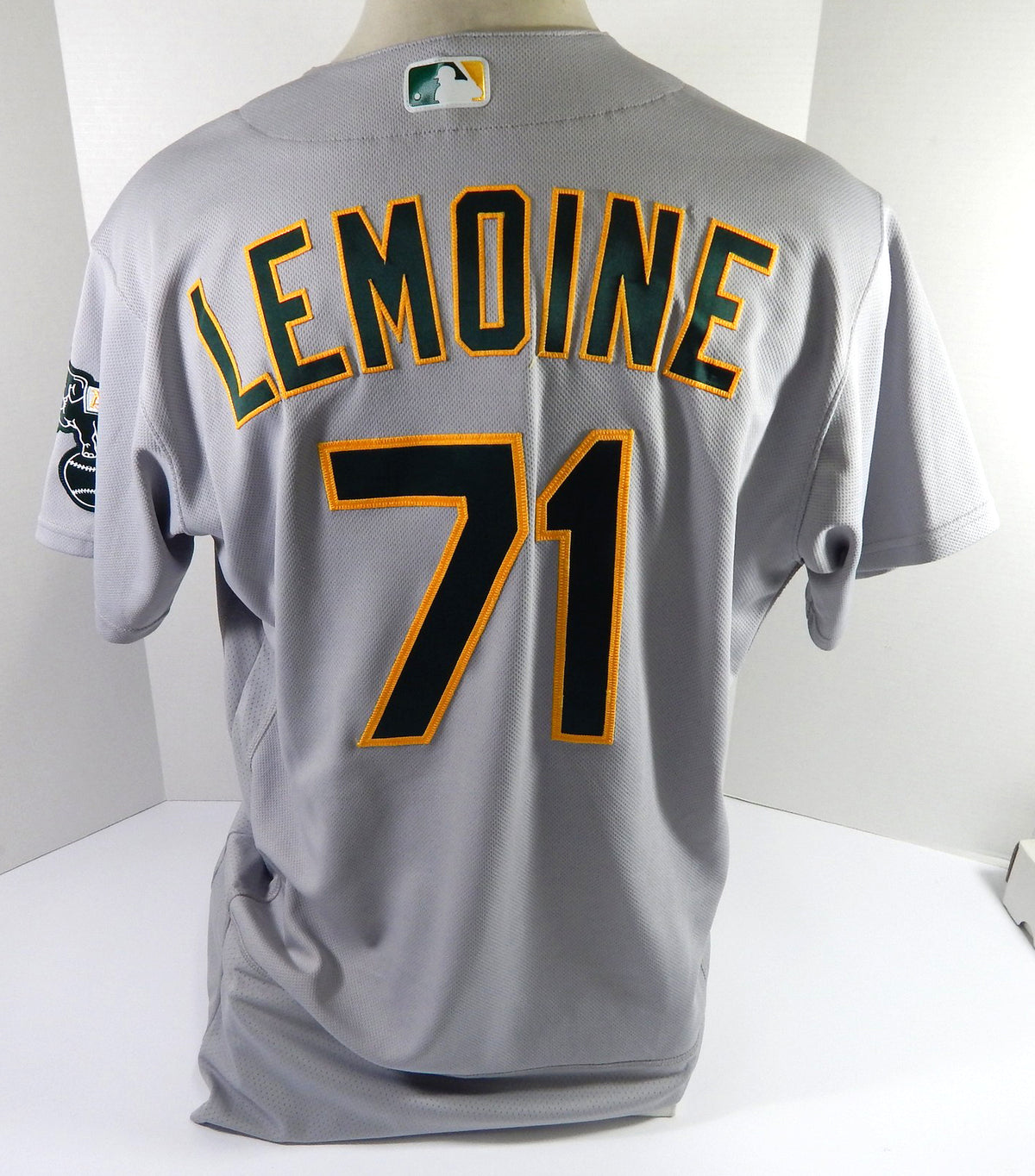2022 Oakland A's Athletics Jacob Lemoine #71 Game Used Grey Jersey 48 DP48598