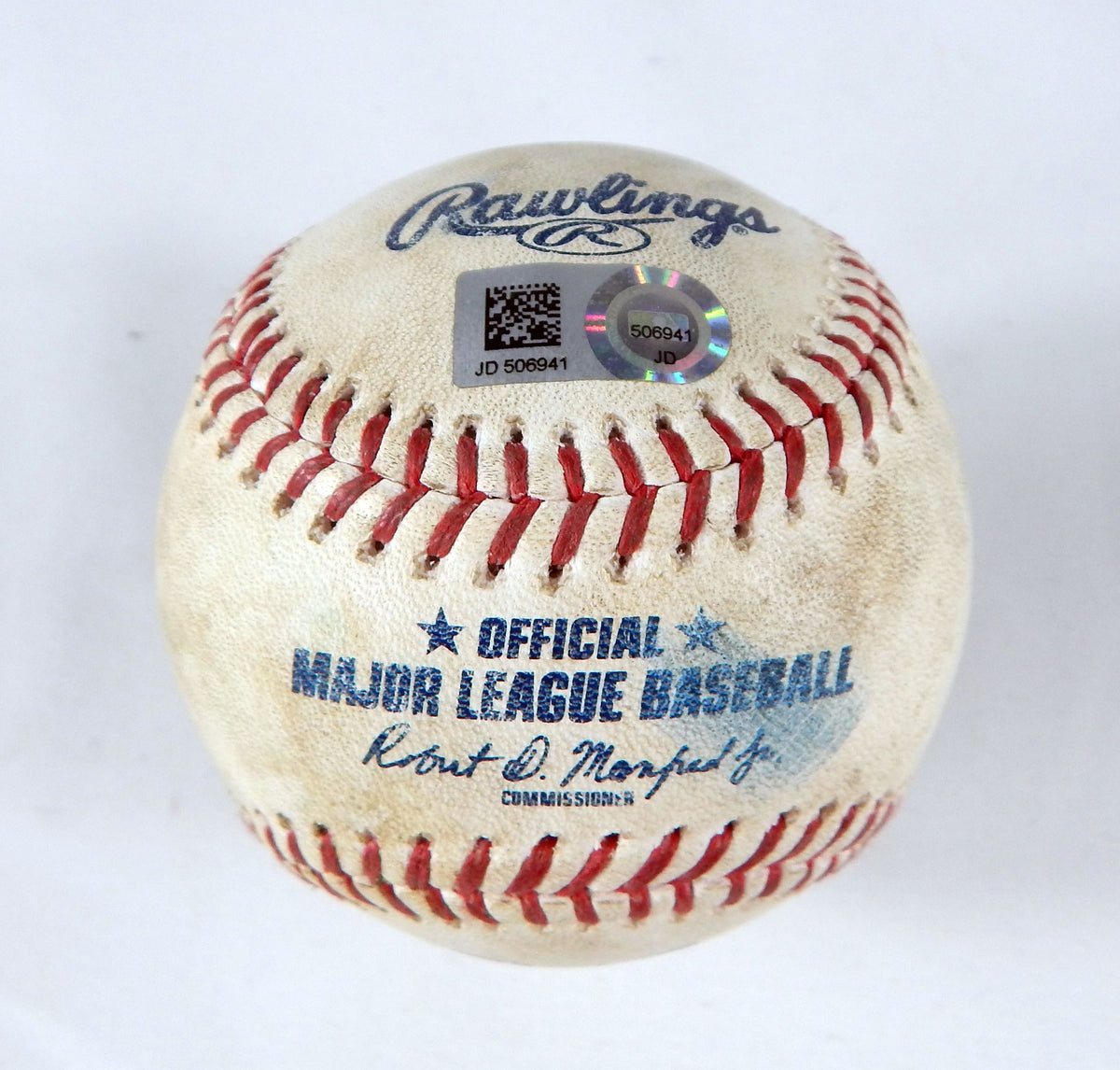 2023 Marlins Nationals Game Used Baseball Johnny Cueto Jake Alu Single 326 Pic2