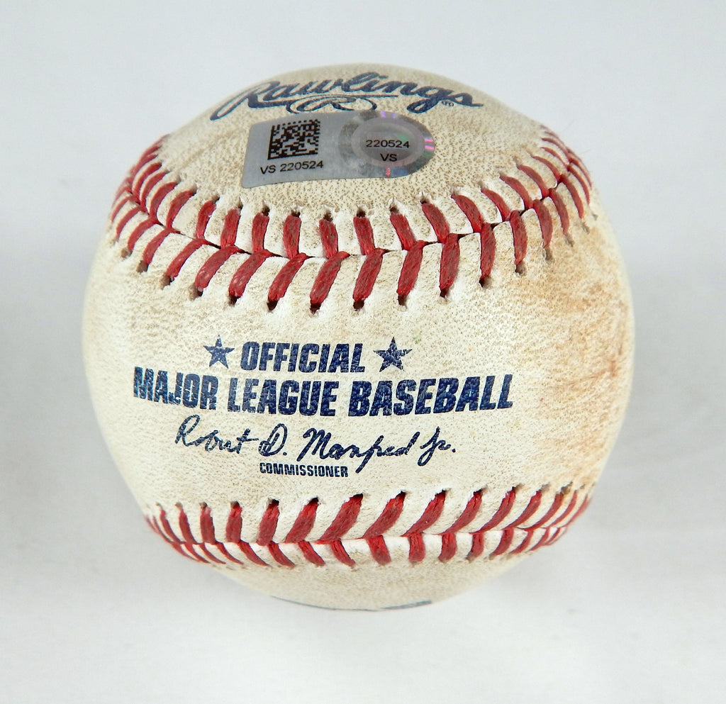 2023 Phillies National Game Used Baseball Dominguez Alex Call Single Jake Alu GO