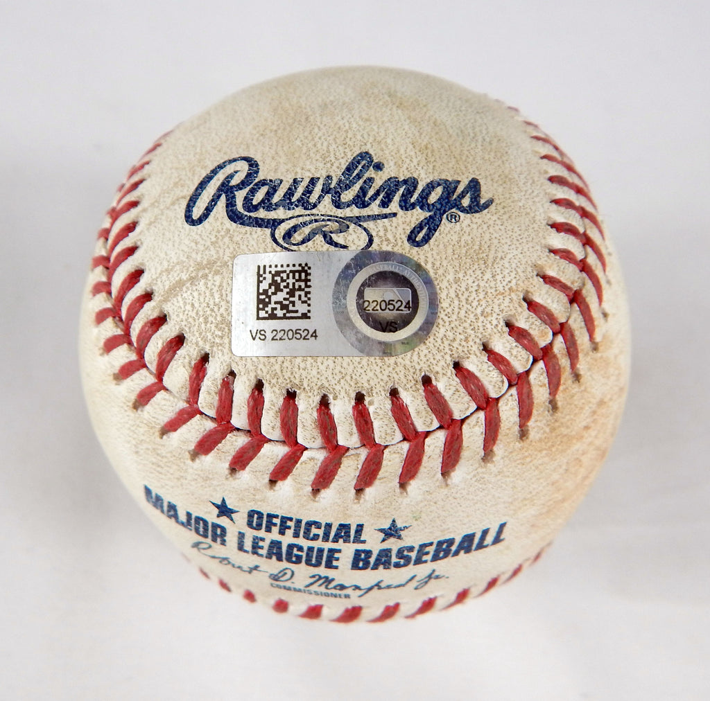 2023 Phillies National Game Used Baseball Dominguez Alex Call Single Jake Alu GO Pic2