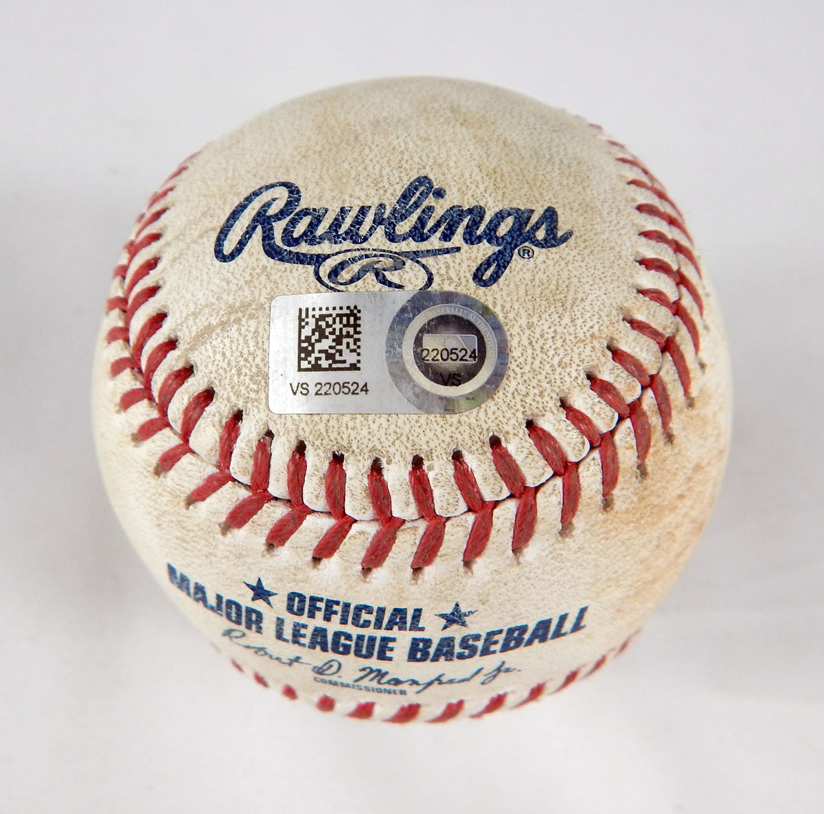 2023 Phillies National Game Used Baseball Dominguez Alex Call Single Jake Alu GO Pic2