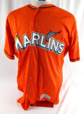 2016-18 Miami Marlins Colby Lusignan #54 Game Used Orange Jersey 48 DP113196