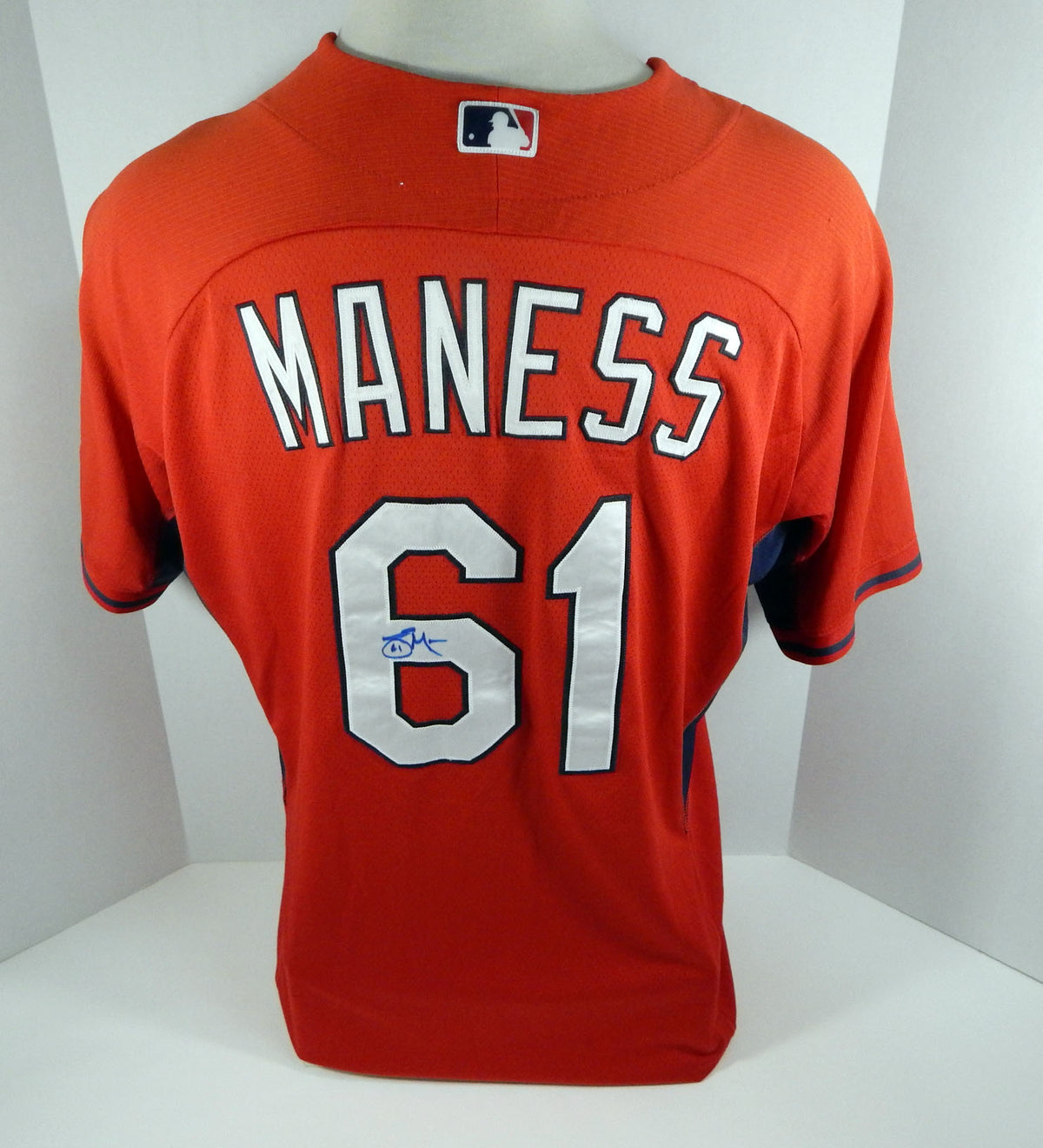 2015 St. Louis Cardinals Sean Maness #61 Game Issued Signed Red Jersey ST BP
